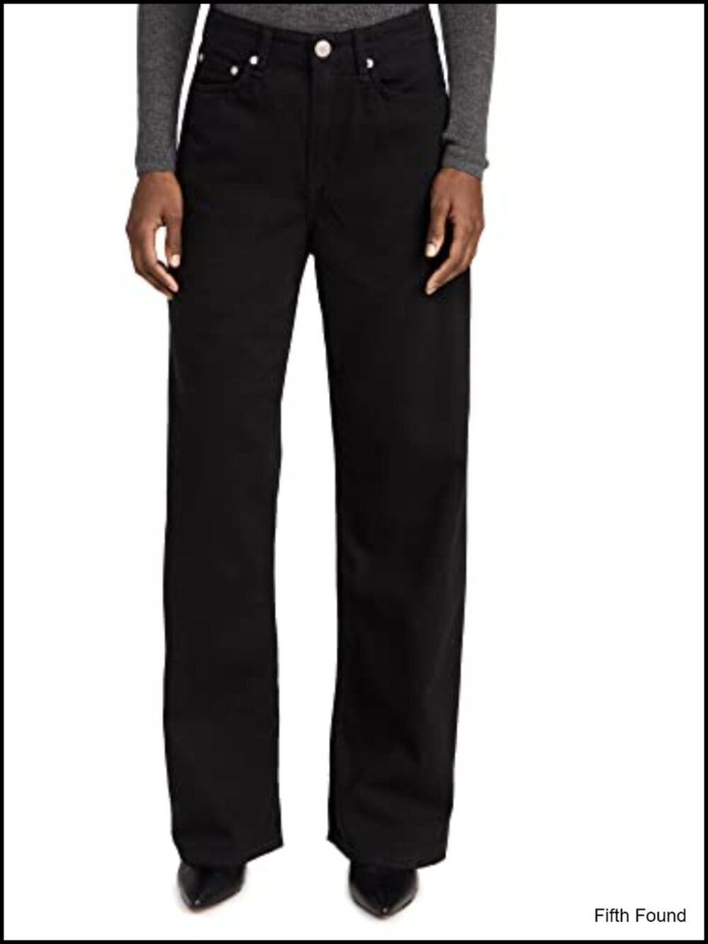 Featherweight Logan Wide Leg Jeans Mid Rise Loose Fit 5-Pocket Denim